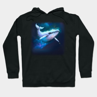 Whale floating in space Hoodie